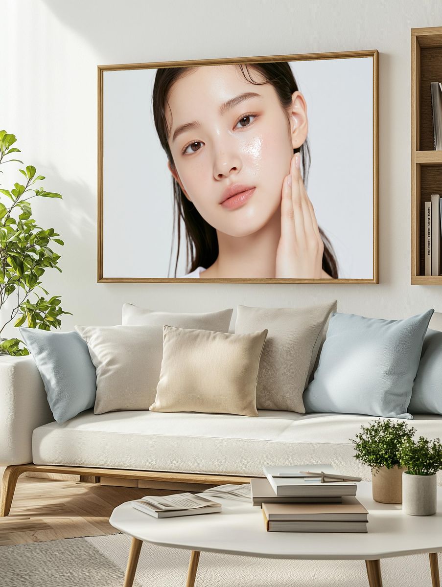 Minimalist Beauty Portrait Print. — room view 2
