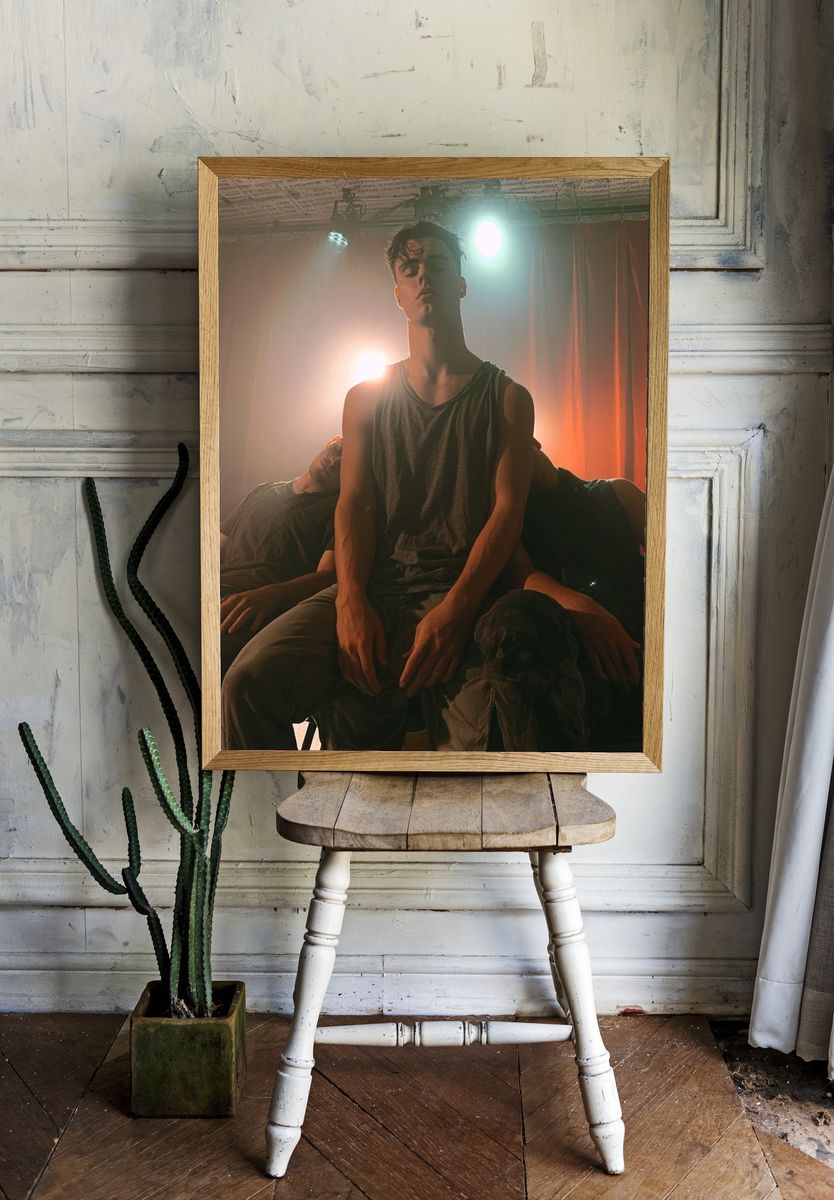 Moody Studio Portrait Print. — room view 1