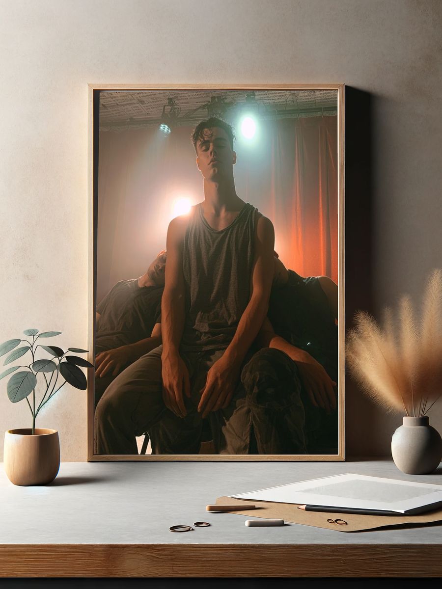 Moody Studio Portrait Print. — room view 2