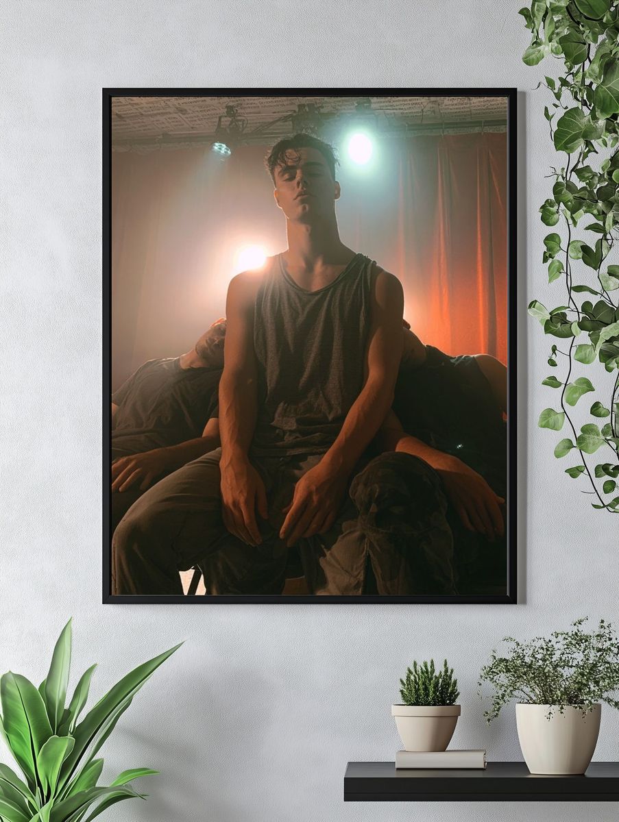 Moody Studio Portrait Print. — room view 4