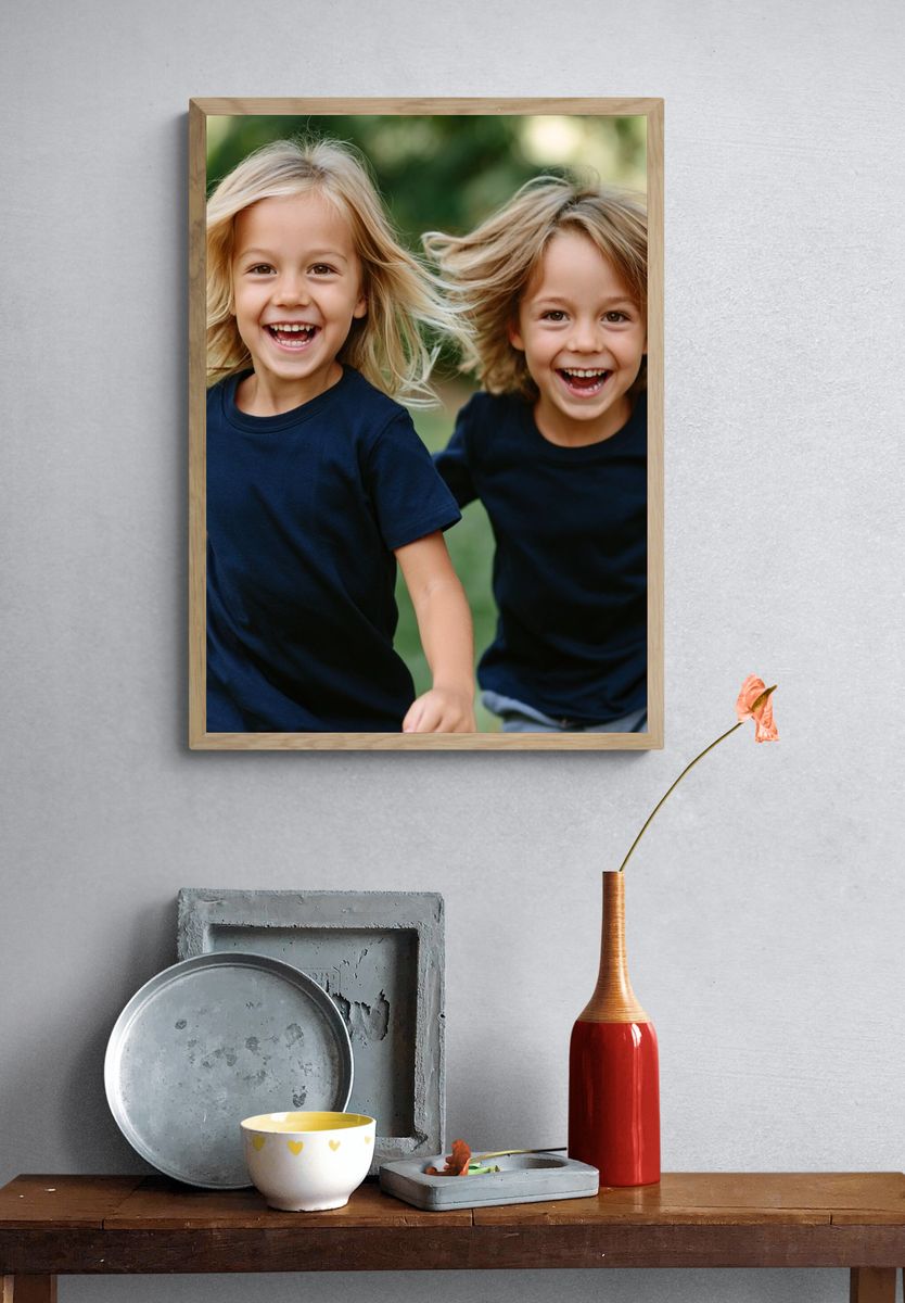 Joyful Children Portrait Poster. — room view 3