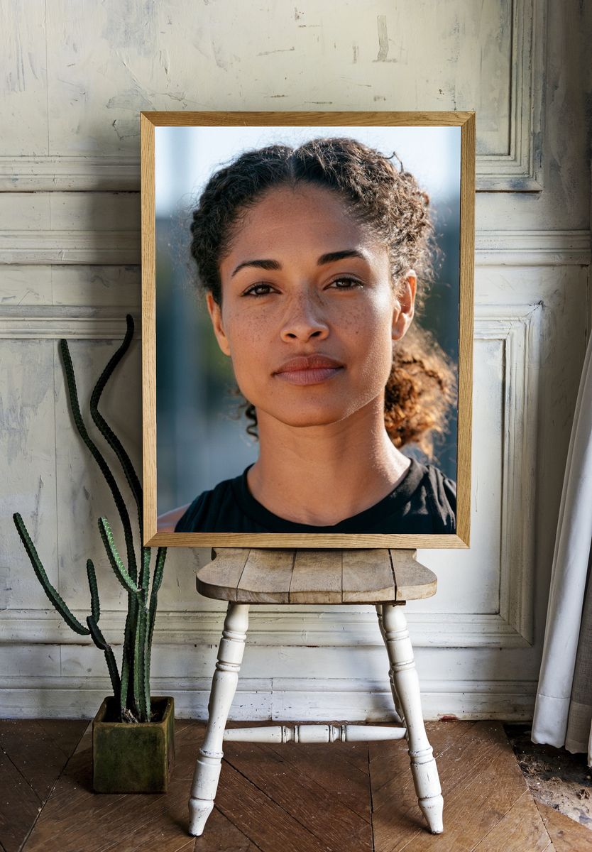 Confident Woman Portrait Photography Poster. room preview