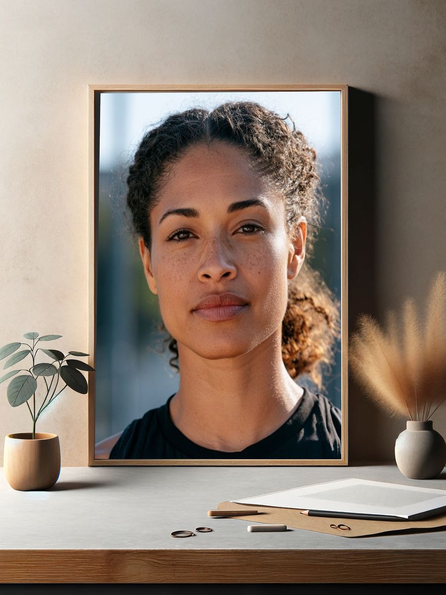 Confident Woman Portrait Photography Poster. — room view 2