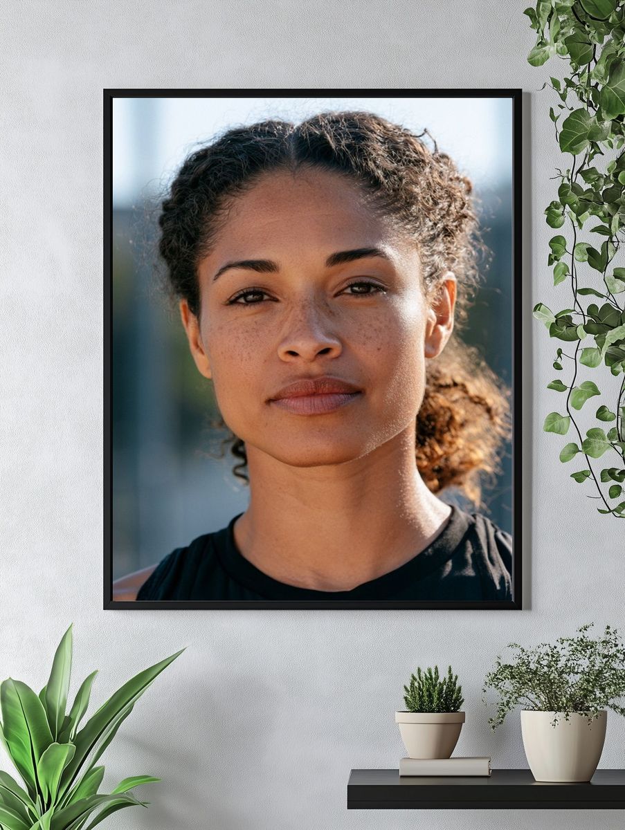 Confident Woman Portrait Photography Poster. — room view 4