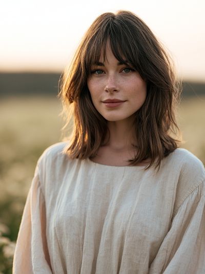 Golden Field Portrait Photography Poster. poster