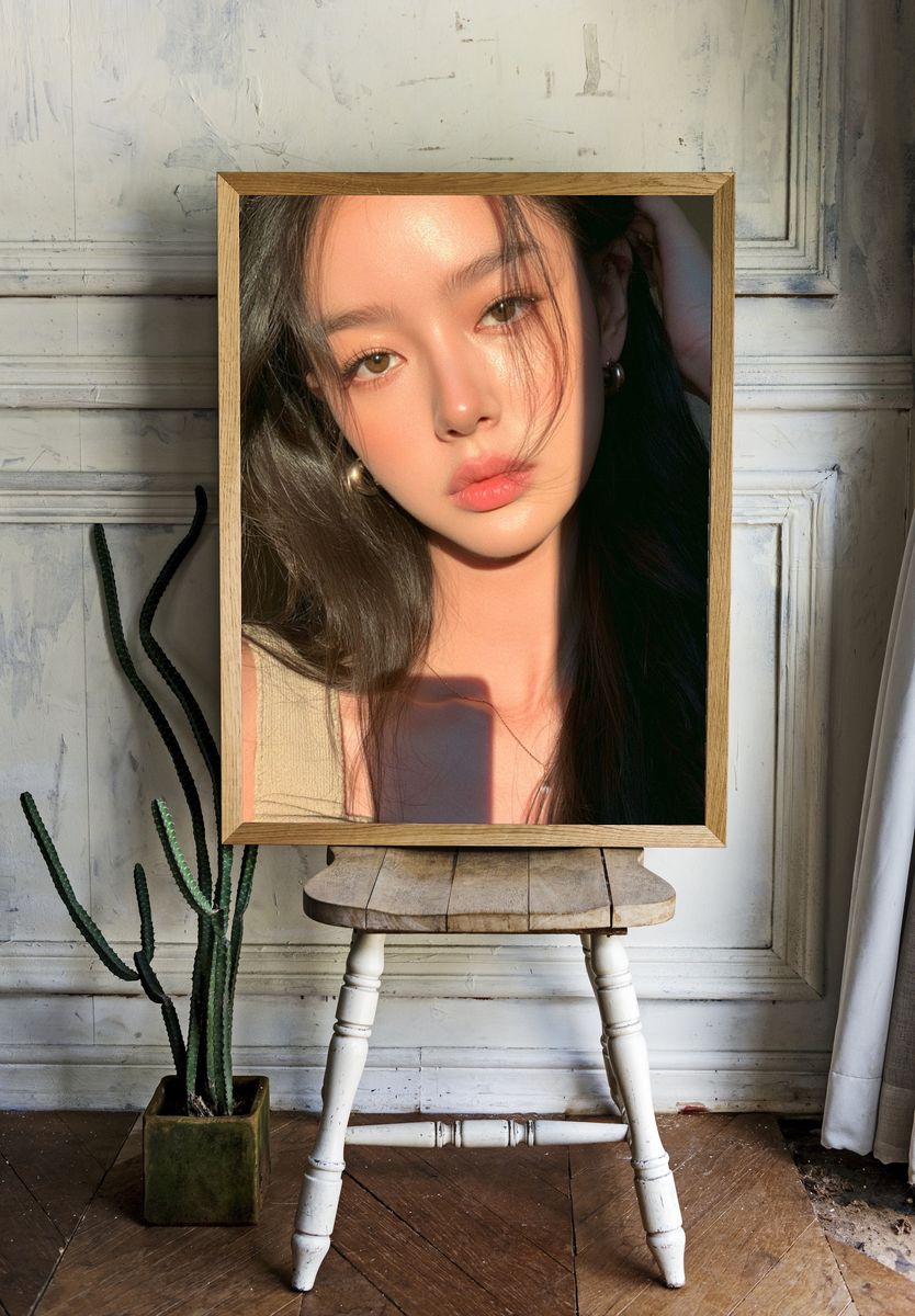 Soft Light Portrait Photography Poster. — room view 1