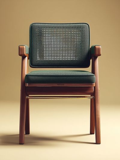 Modern Wooden Chair Photography Poster. poster