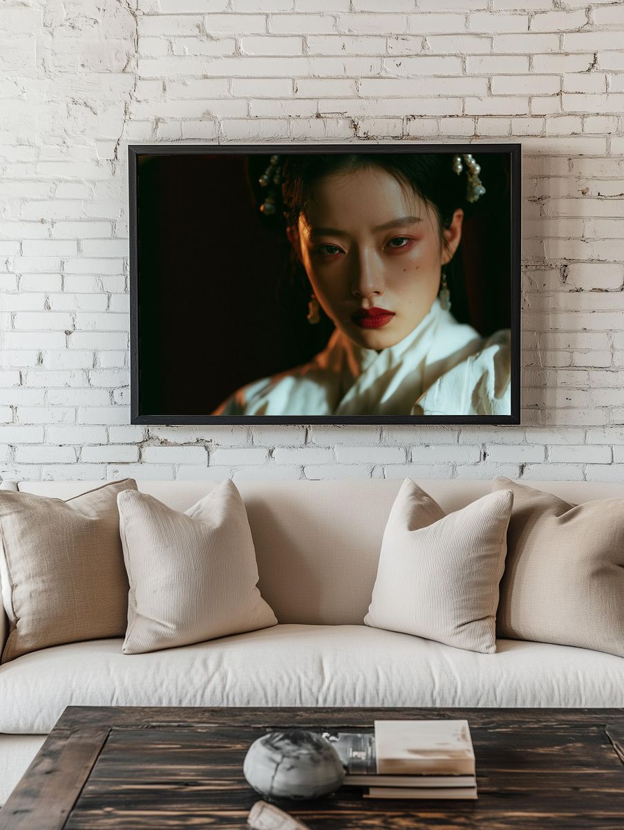 Moody Portrait Photography Poster. room preview