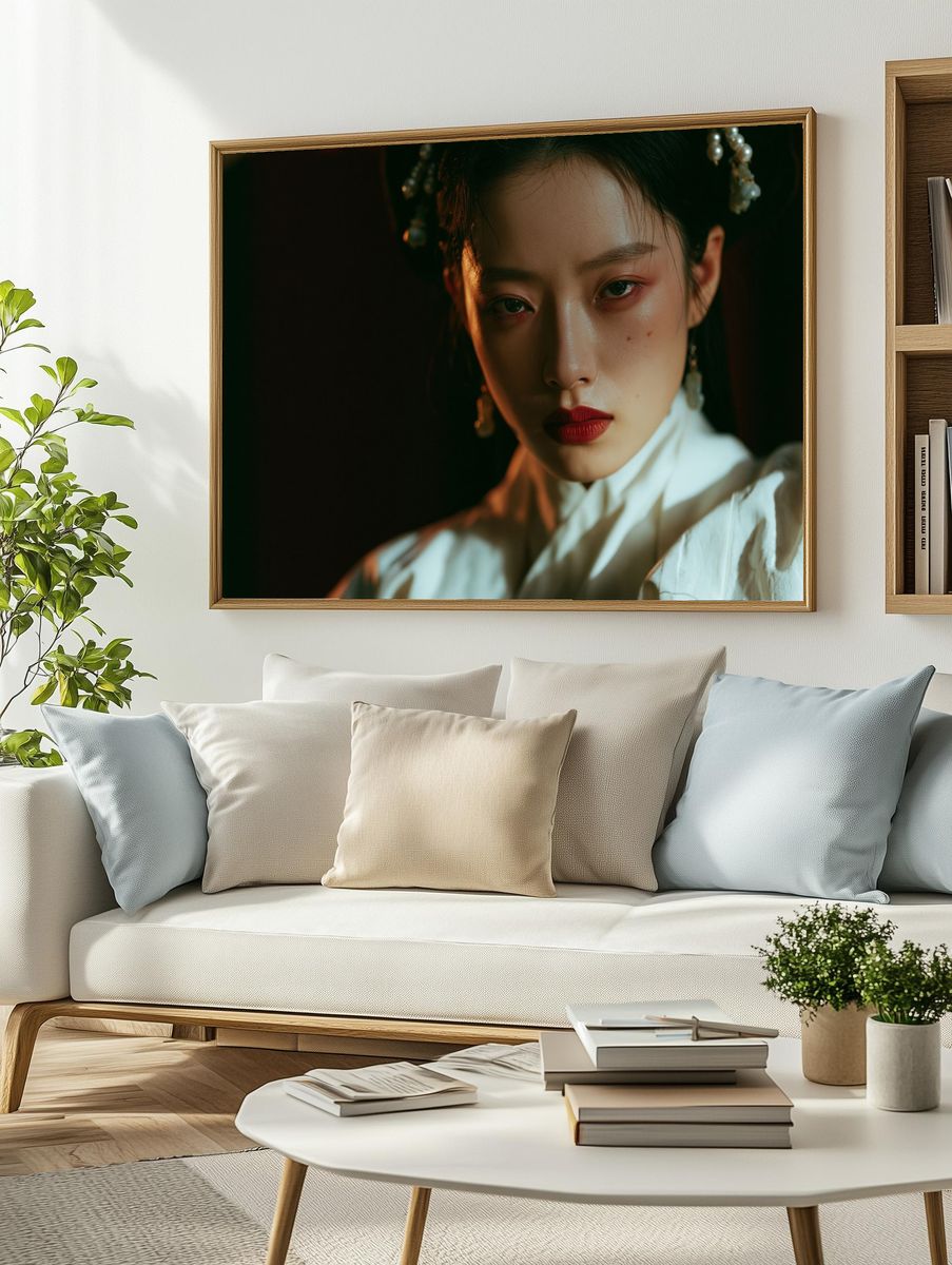 Moody Portrait Photography Poster. — room view 2
