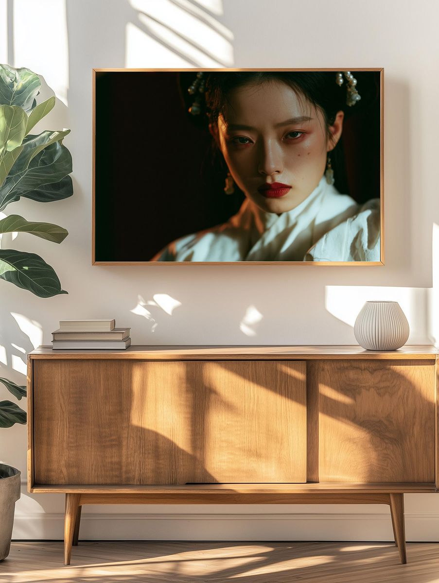 Moody Portrait Photography Poster. — room view 3