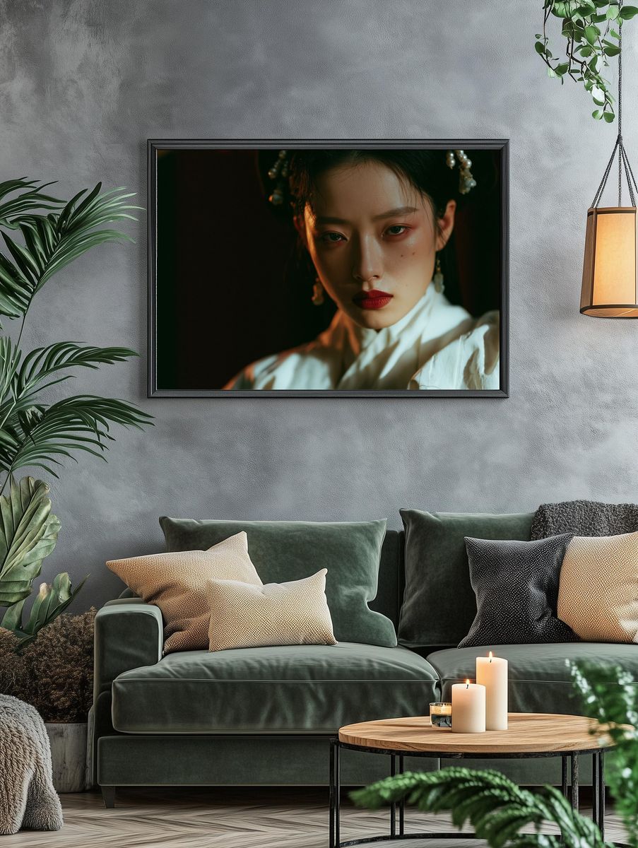 Moody Portrait Photography Poster. — room view 4