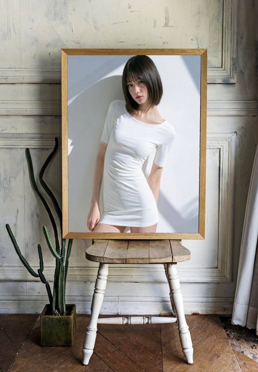 Minimalist Portrait Photography Poster. — room view 1