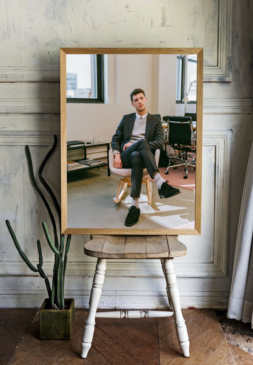 Modern Office Portrait Print. room preview