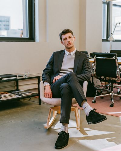 Modern Office Portrait Print. poster print