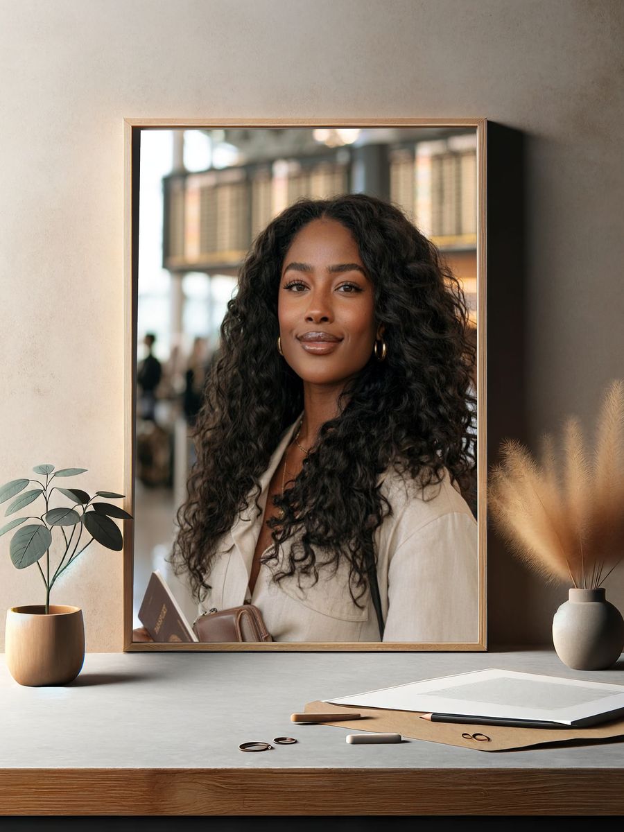 Elegant Woman Portrait Photography Poster. — room view 2
