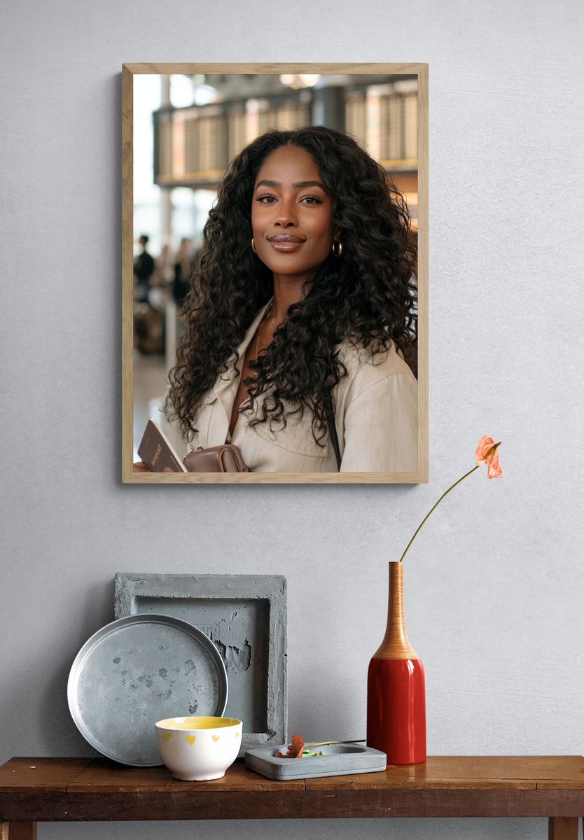 Elegant Woman Portrait Photography Poster. — room view 3