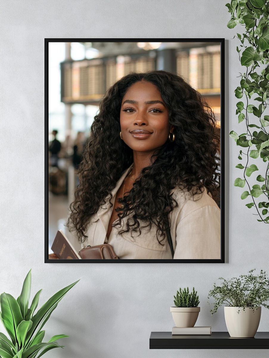 Elegant Woman Portrait Photography Poster. — room view 4