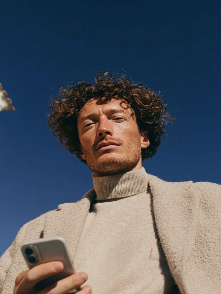 Curly Portrait Street Photography Poster. poster — photography art