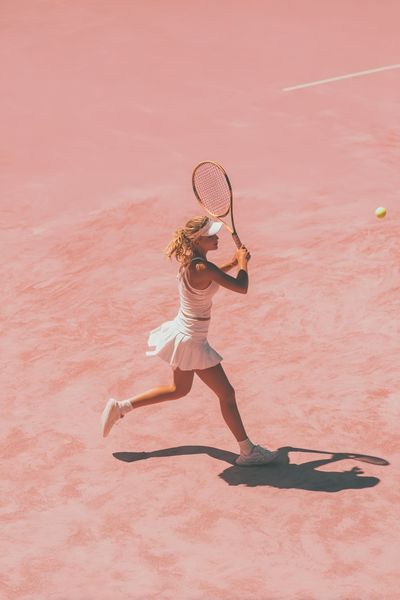 Pink Tennis Court Photography Poster. poster print