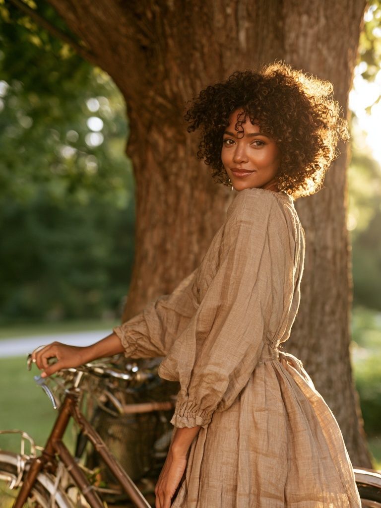 Sunlit Bicycle Portrait Photography Poster. poster detail