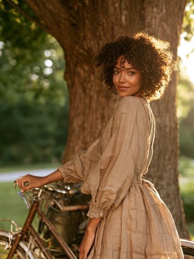 Sunlit Bicycle Portrait Photography Poster.