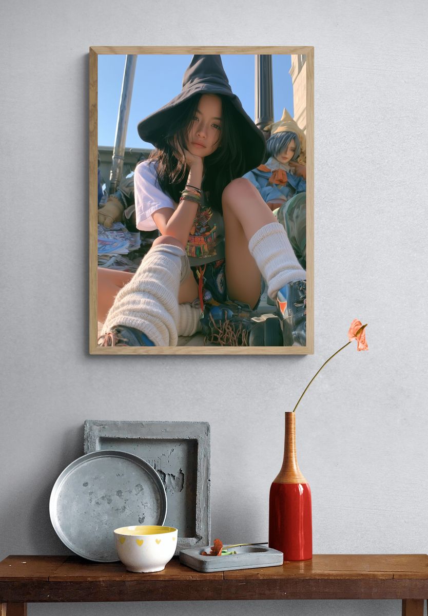 Witch Hat Portrait Photography Poster. — room view 3