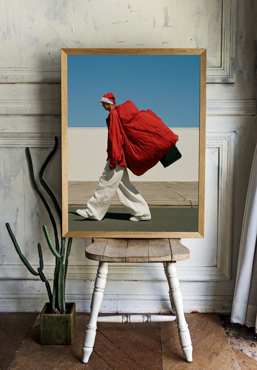 Santa Street Fashion Poster. — room view 1
