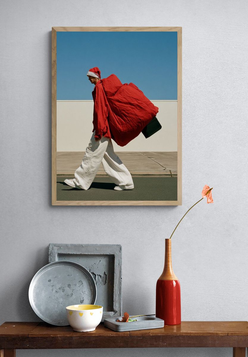 Santa Street Fashion Poster. — room view 3