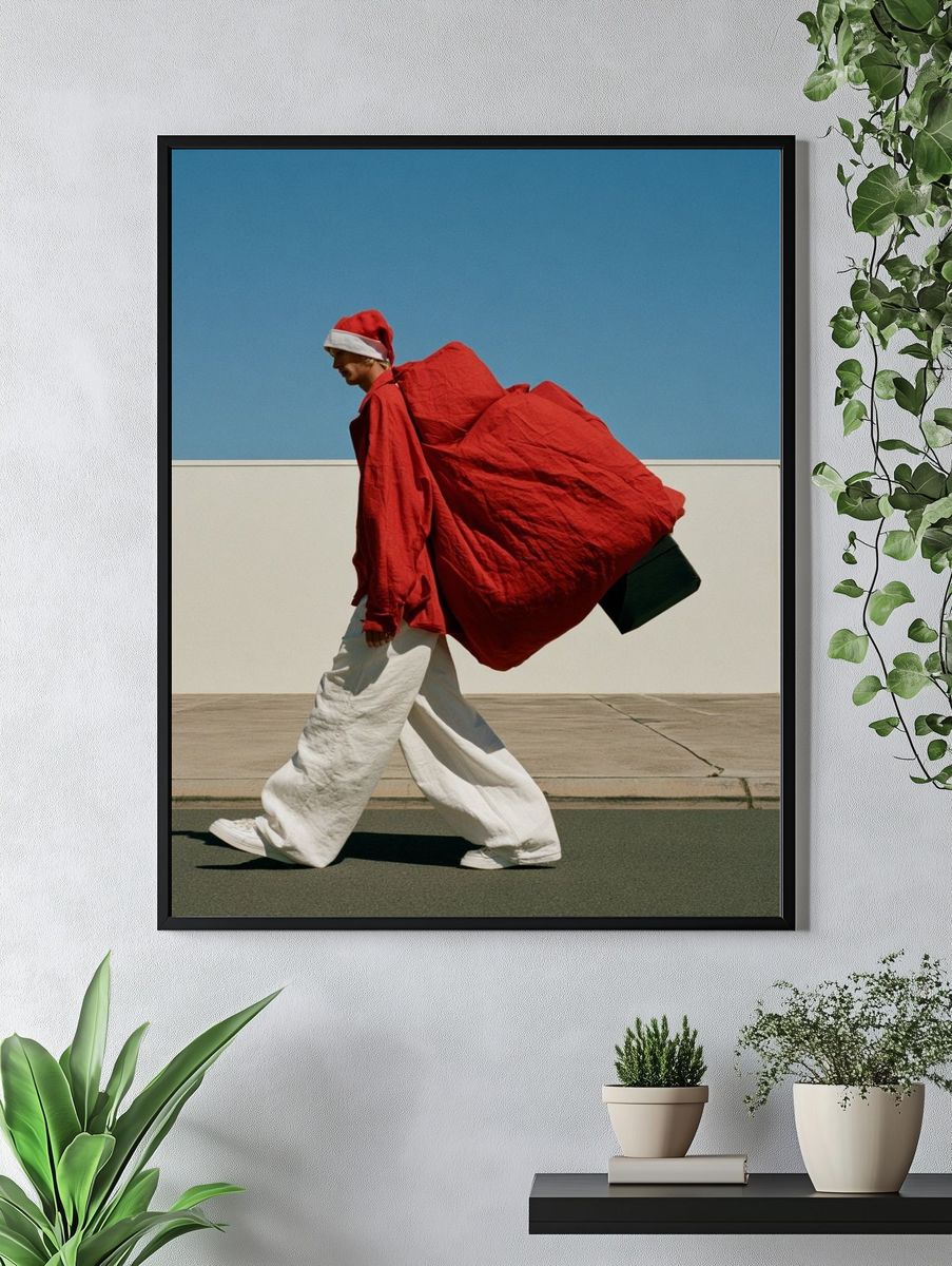 Santa Street Fashion Poster. — room view 4