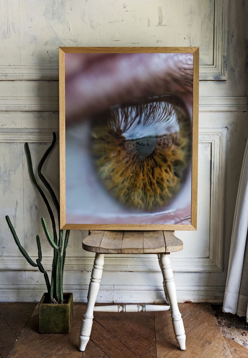 Reflective Eye Photography Poster. — room view 1