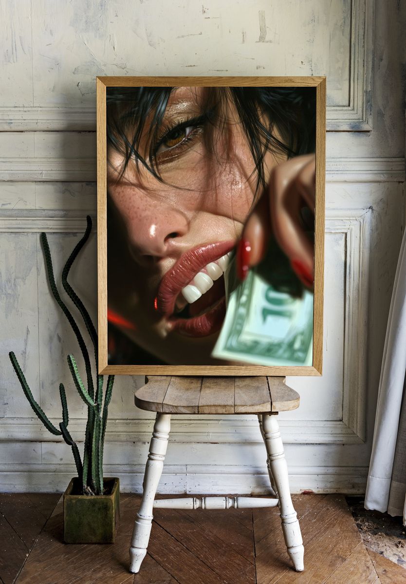 Close-Up Portrait — Photography Print. — room view 1