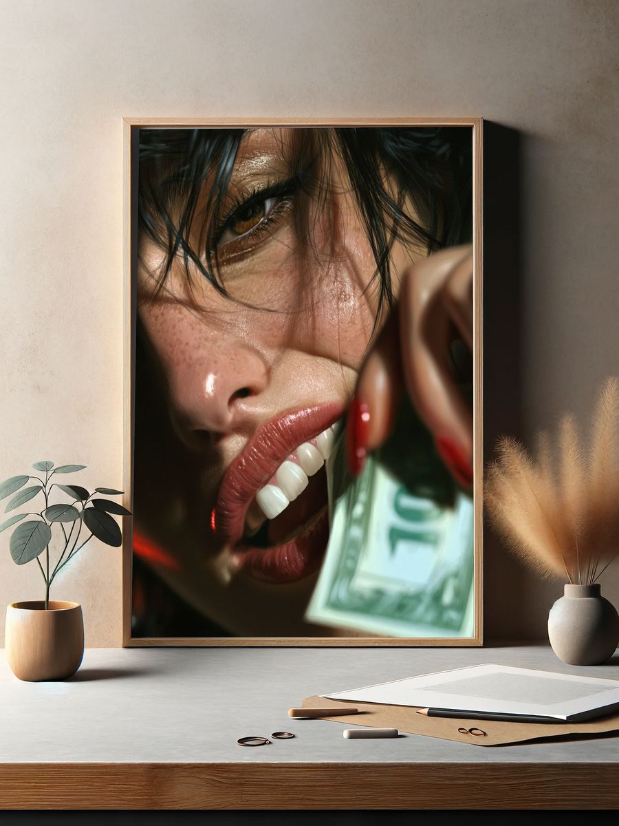 Close-Up Portrait — Photography Print. — room view 2