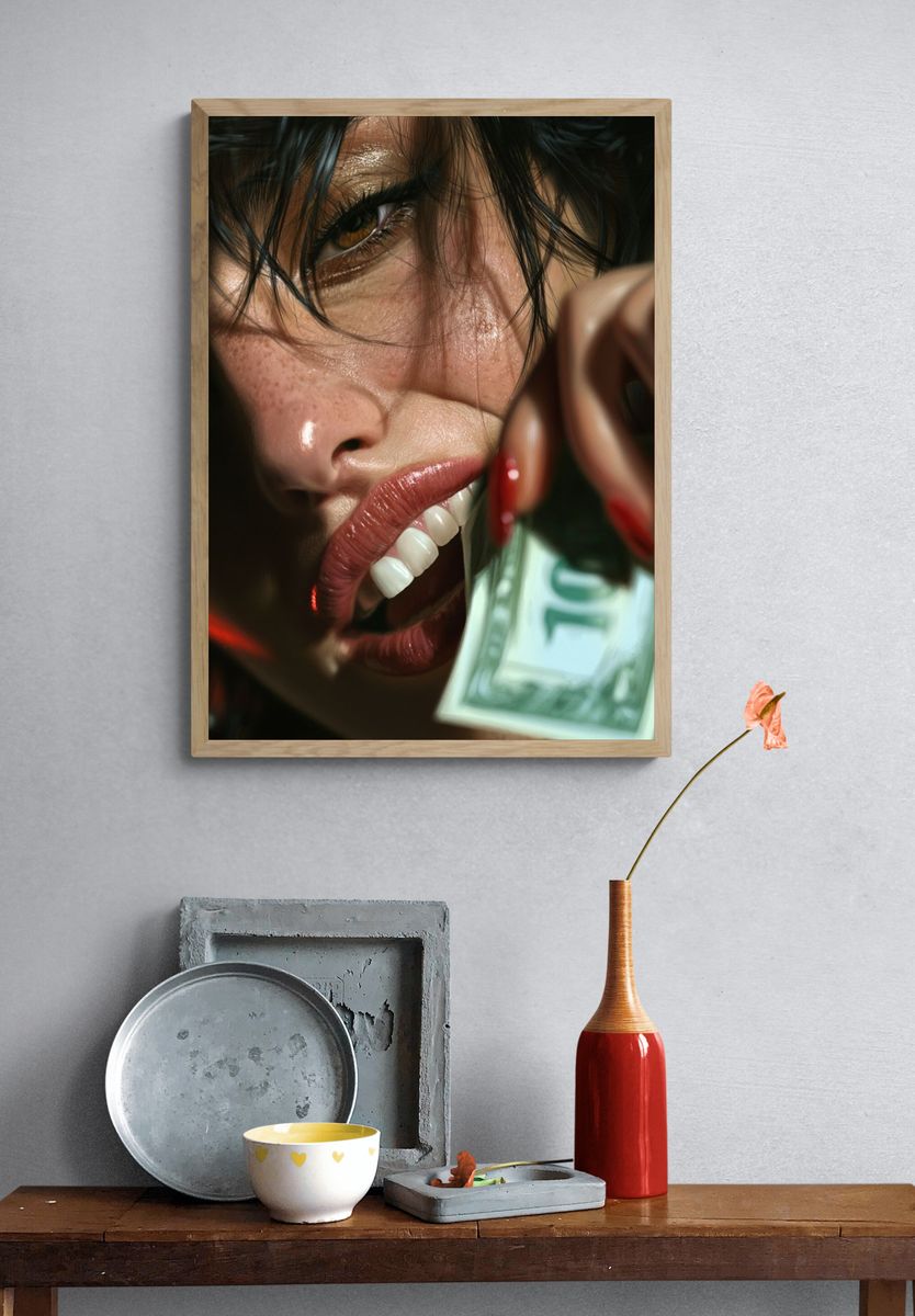 Close-Up Portrait — Photography Print. — room view 3