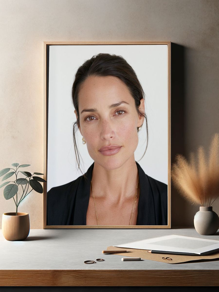Elegant Woman Portrait Print. — room view 2