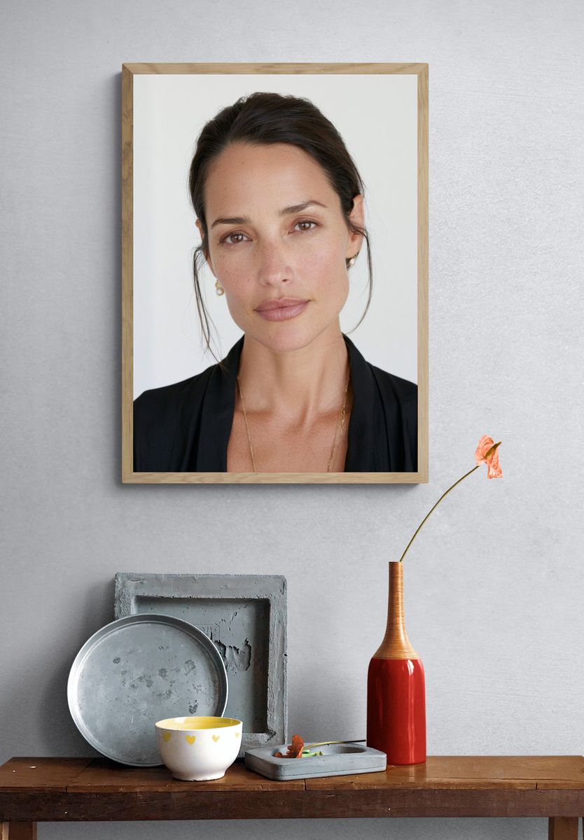 Elegant Woman Portrait Print. — room view 3