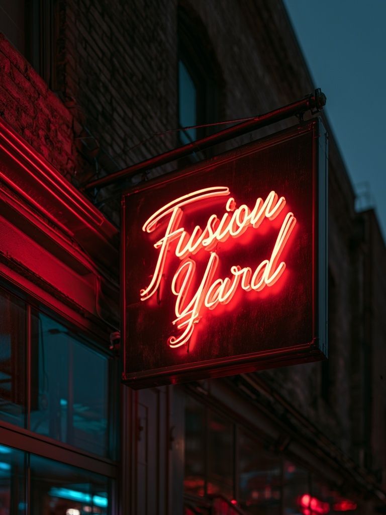 Fusion Yard Neon Sign Poster. poster detail