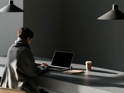 Quiet Workspace Photography Poster. poster