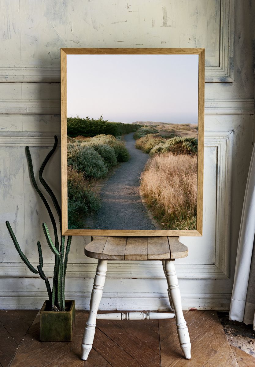 Coastal Path Landscape Poster. — room view 1