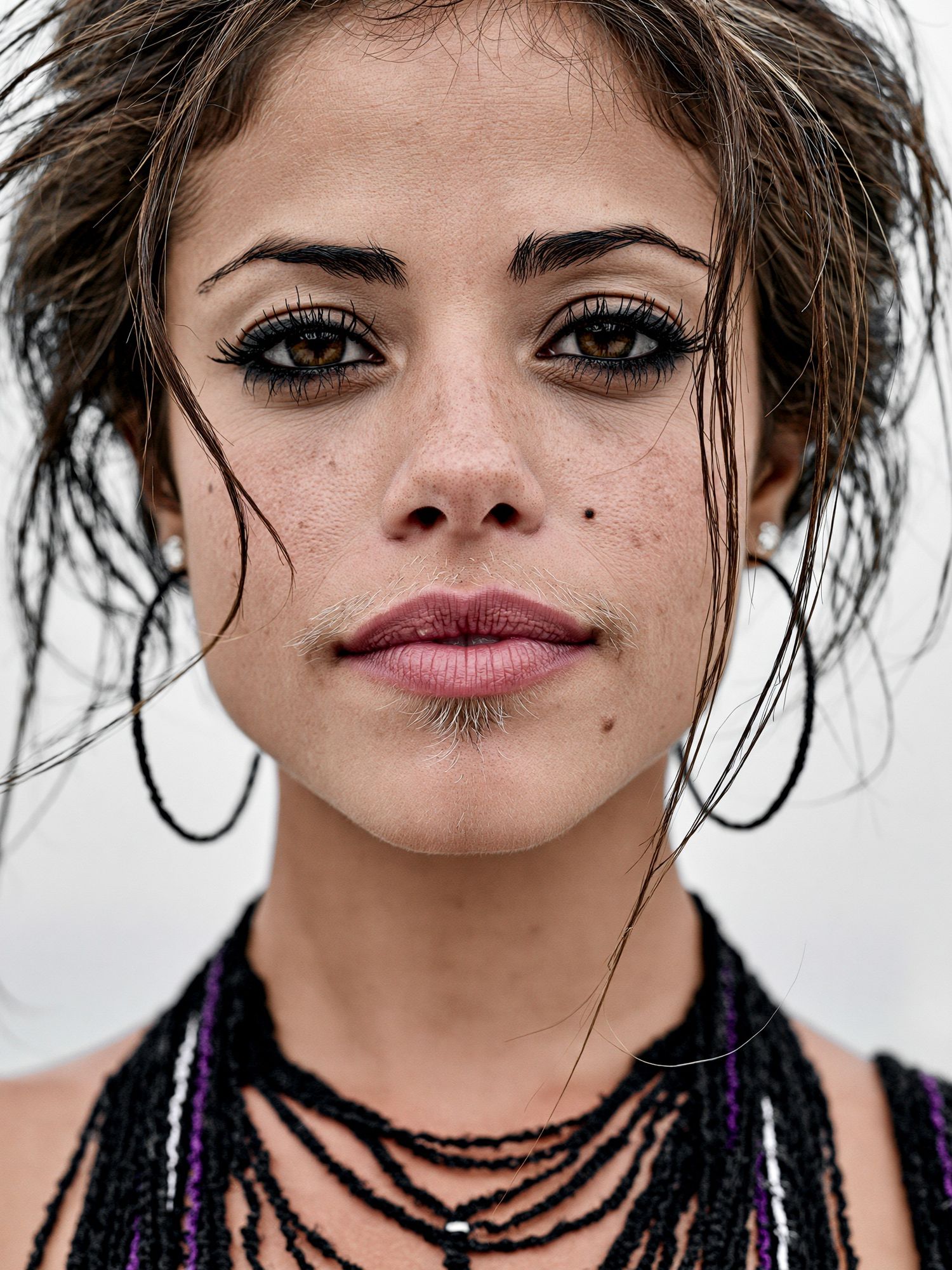 Expressive Woman Portrait Poster. poster detail