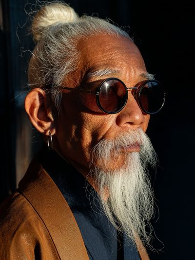 Elderly Man Portrait Photography Poster. poster print