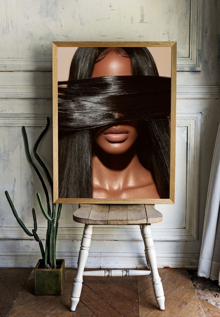 Editorial Beauty Portrait Poster. room preview