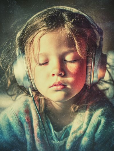 Dreaming Child Portrait Print. poster