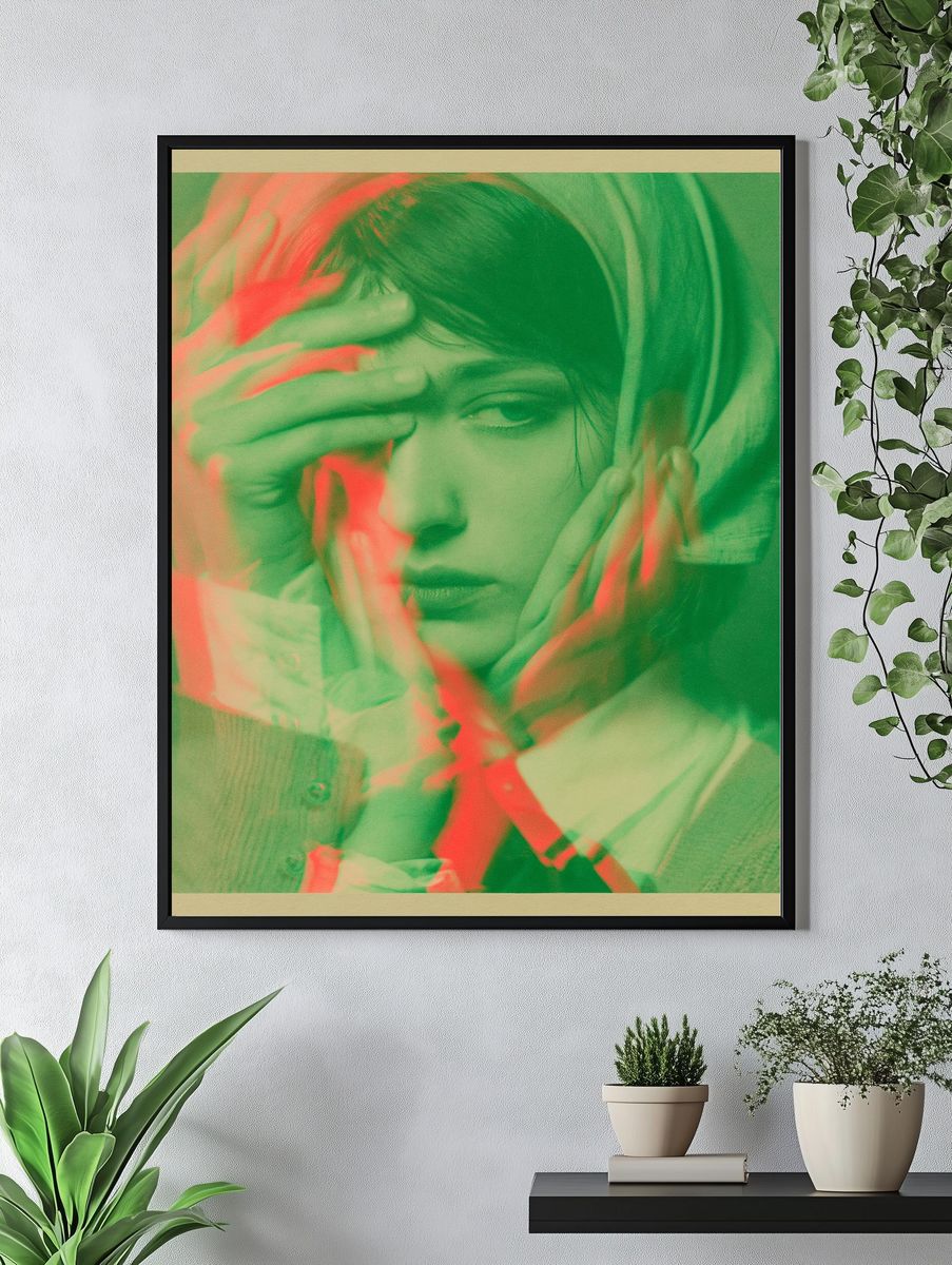 Glitch Portrait Poster. — room view 4