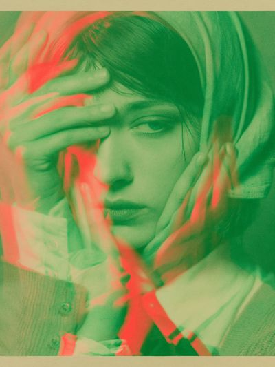 Glitch Portrait Poster.