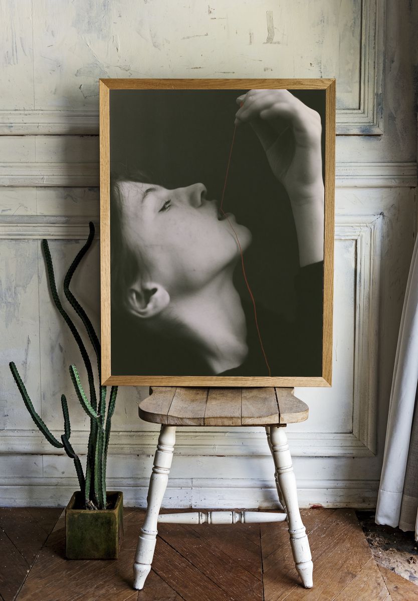 Red Thread Portrait Photography Poster. — room view 1
