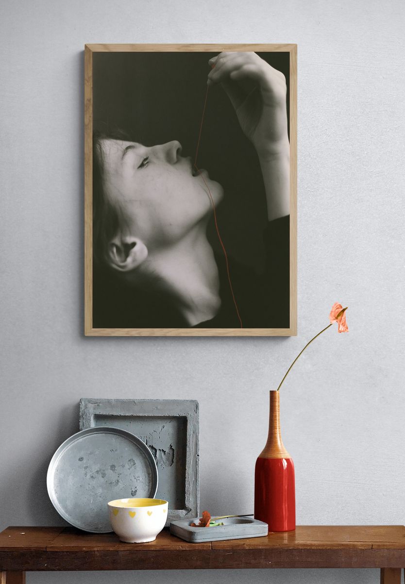 Red Thread Portrait Photography Poster. — room view 3