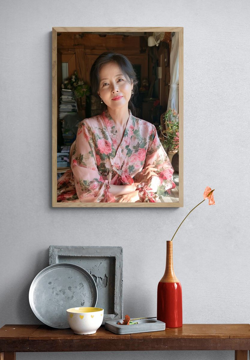 Floral Portrait Photography Poster. — room view 3