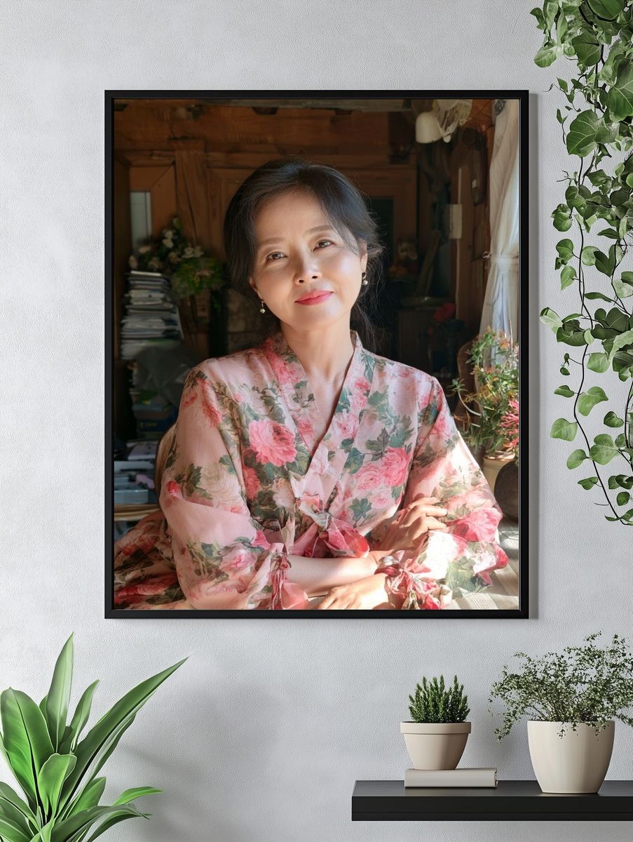 Floral Portrait Photography Poster. — room view 4