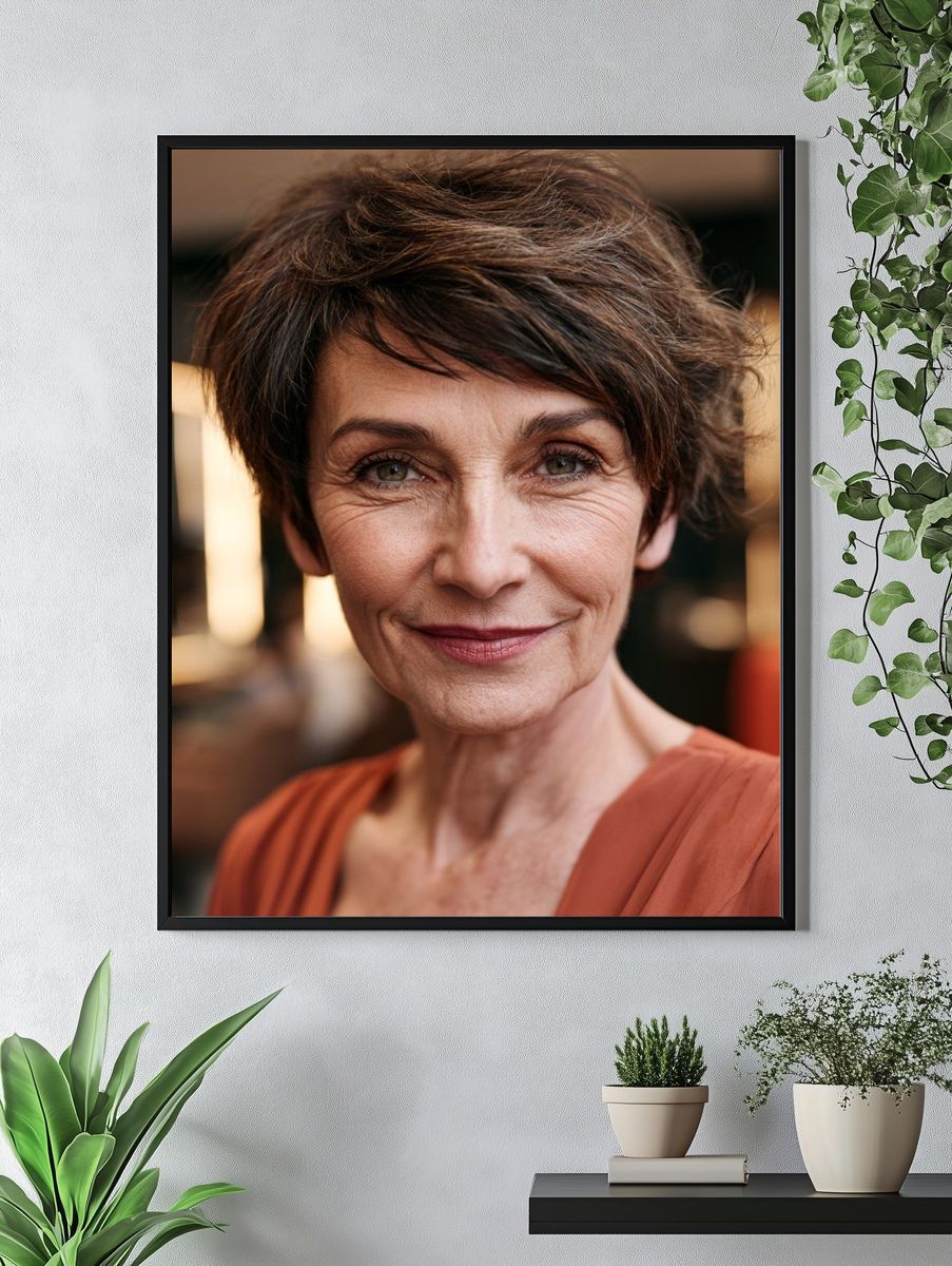 Elegant Woman Portrait Poster. — room view 4