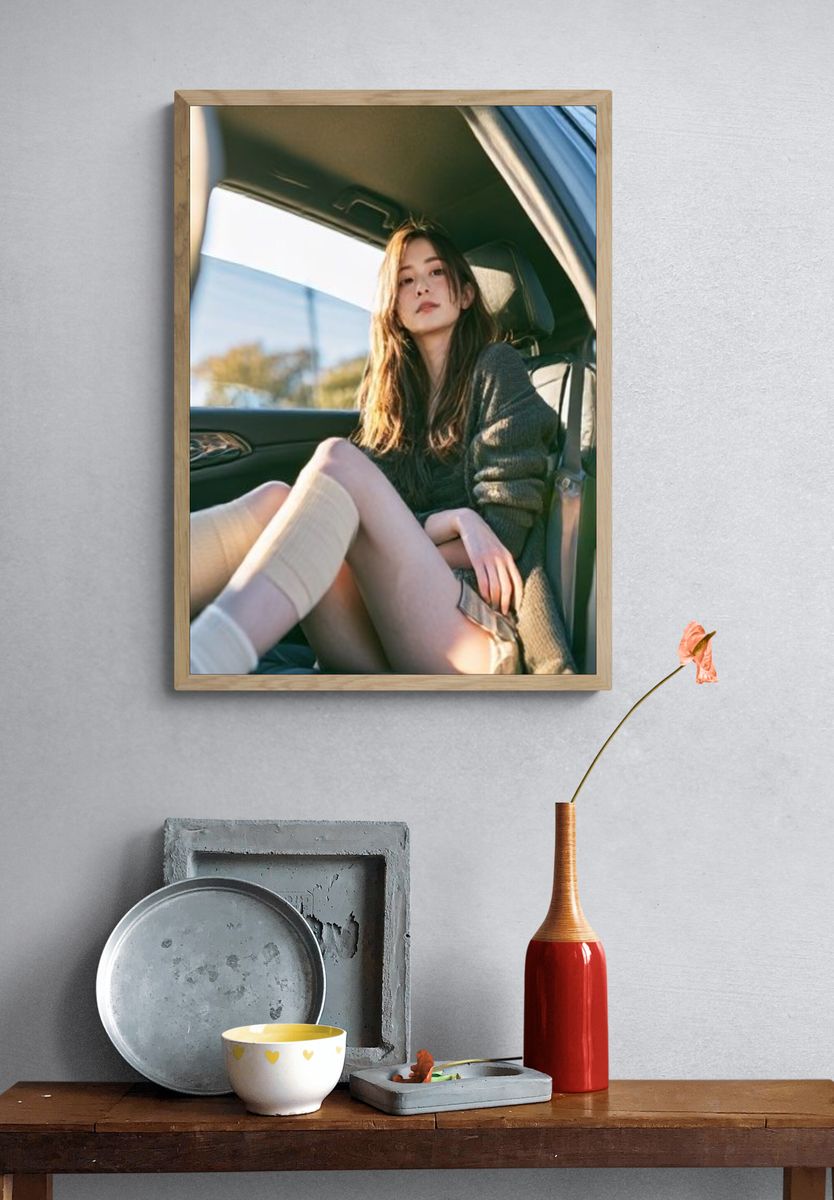 Freckled Portrait Photography Poster. — room view 3